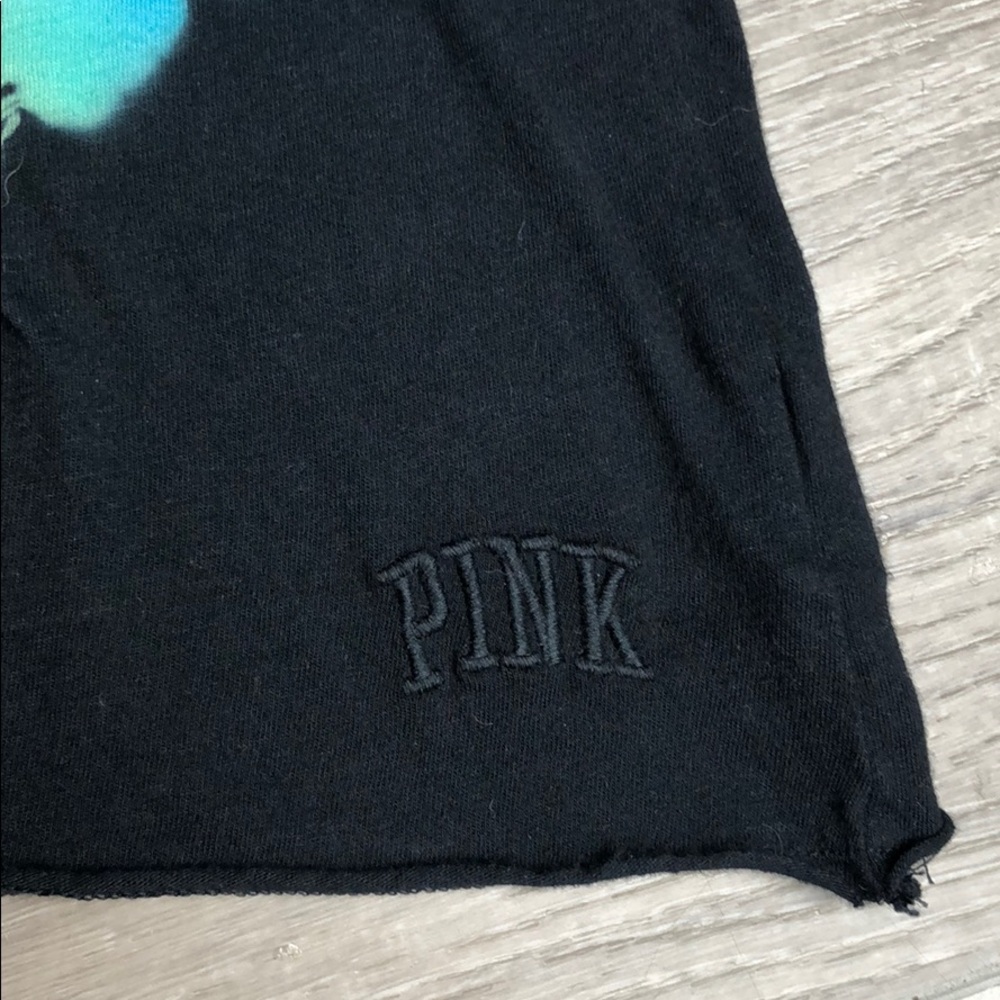 Victoria’s Secret PINK black crop tee - Picture 4 of 5